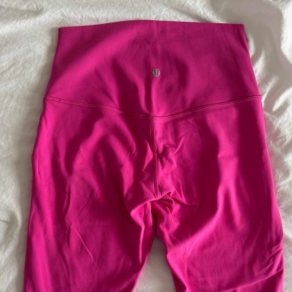 Bright pink lululemon leggings Highwaisted - Picture 3 of 3